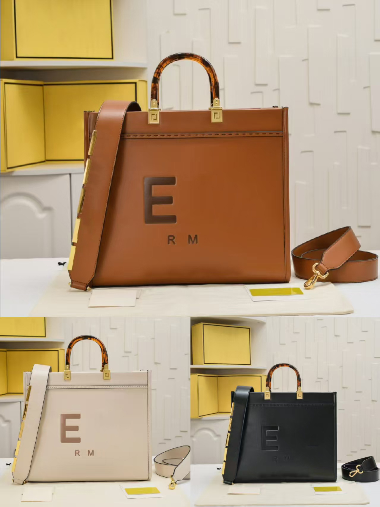 Fashion Business/OL Handbag Composite Bag Classic Luxury Solid Color Women's Designer High Quality Leather Shoulder Bag Handle Bag Holiday Party Banquet Leisure Bag