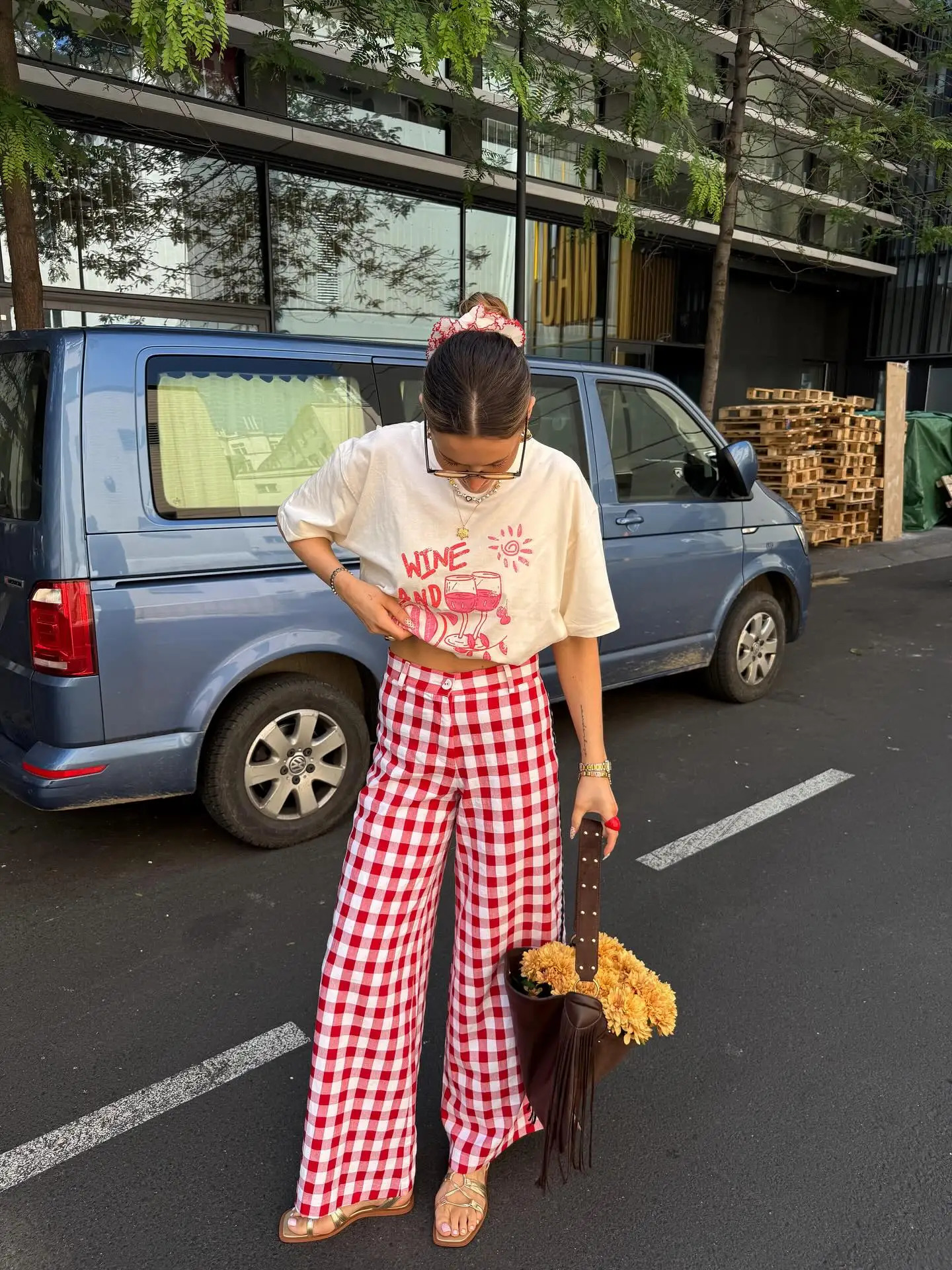 Casual Cute Wine Glass Print Graphic T Shirts Streetwear Gothic Oversized T Shirt Grunge Summer Y2k Top Harajuku Women Clothing 250728