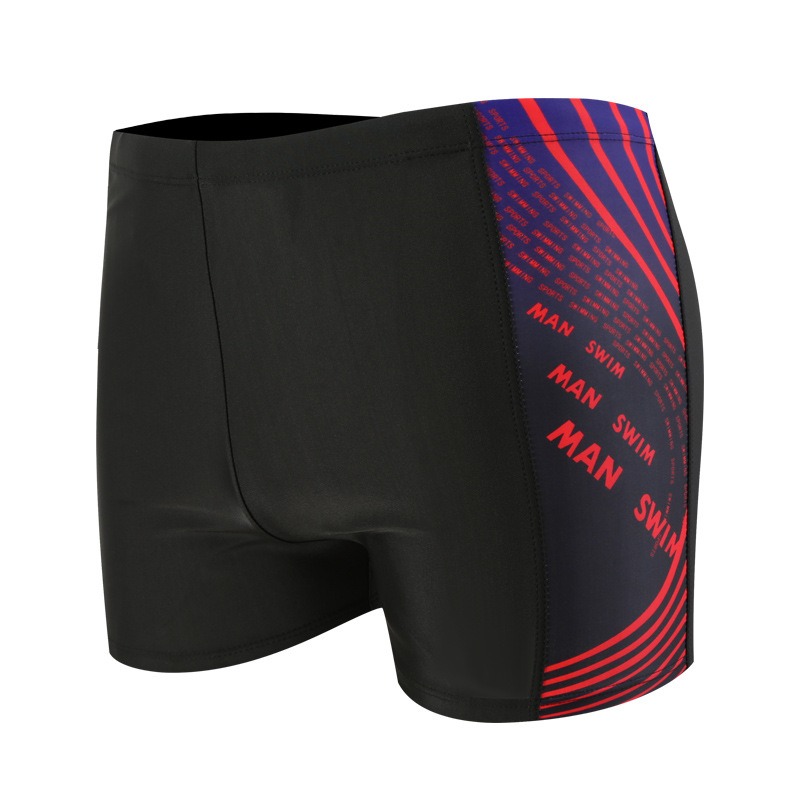 Men's boxer comfortable breathable swimming trunks digital printing beach diving hot spring vacation quick-drying swimming trunks