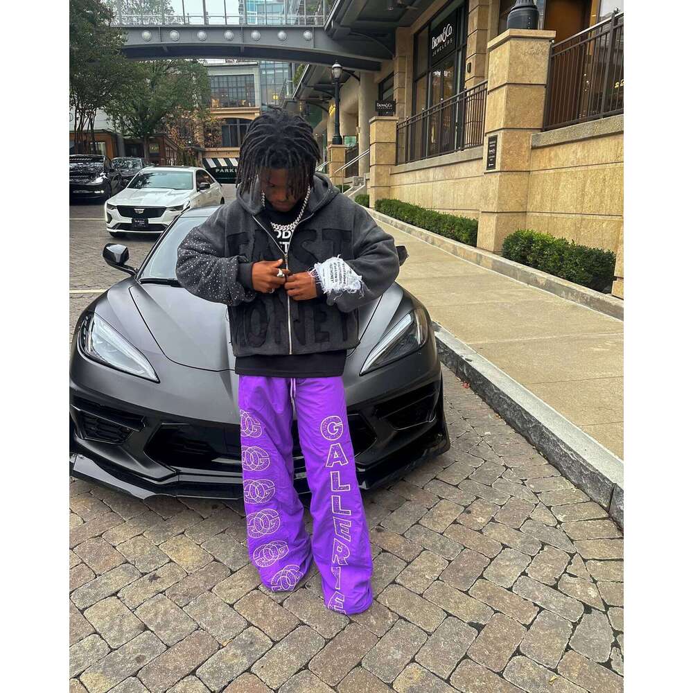 Designer Leisure High Quality FAST MONEY INVERSE Letter Patchwork Gothic Zipper Hoodie Black Loose Rhinestone Embroidery Crop Top Y2k Retro Street Swe