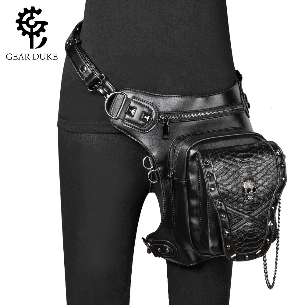 New Bags Women Halloween Skull Outdoor Riding Waist Rivet Ladies Crossbody Bag ddmymoon