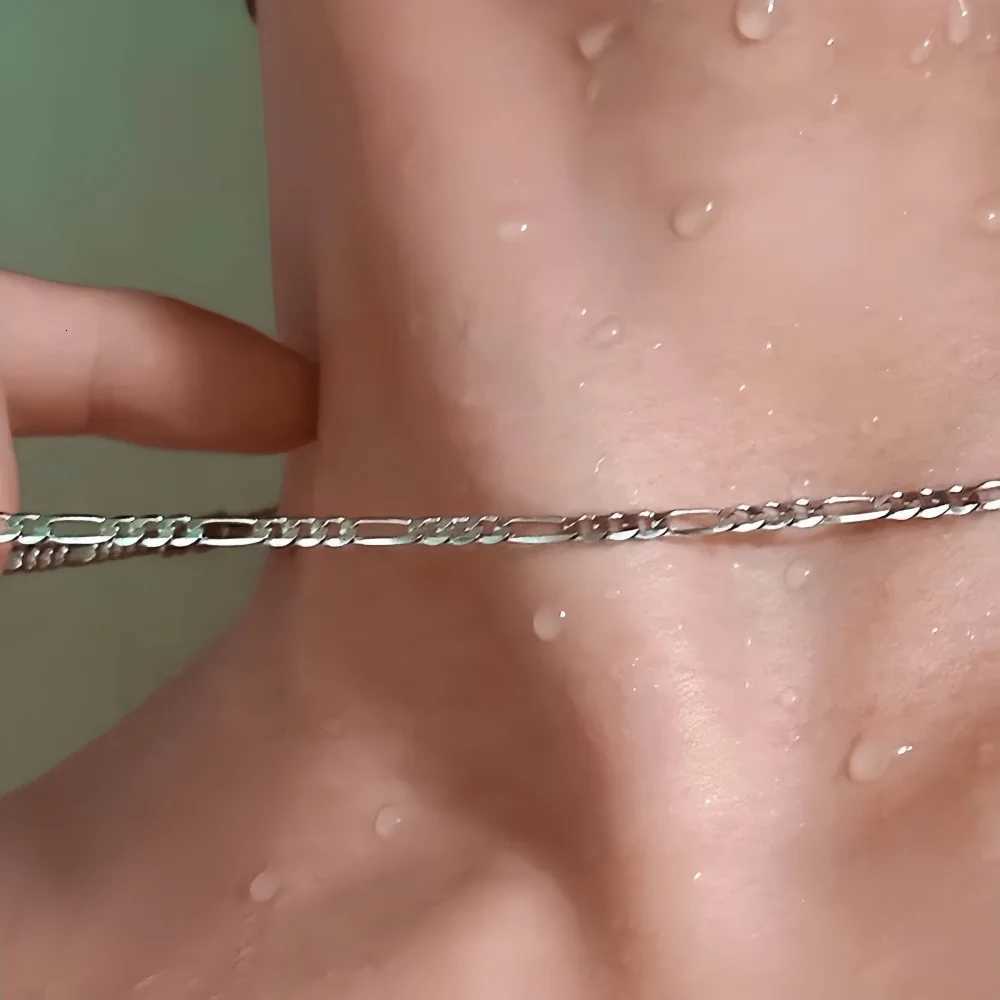 3mm NK Stainless Steel Chain Necklace Hip Hop Figaro Men Necklace Fashion Chain Jewelry Accessories XJ250708