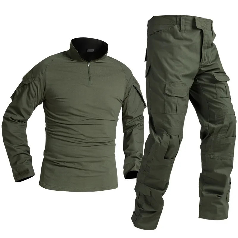 Green Tactical Suits Outdoor Uniform Men Clothing Training Suit Hunting Shirts Cargo Pants Paintball Mens Sets Wear Resistant 250724