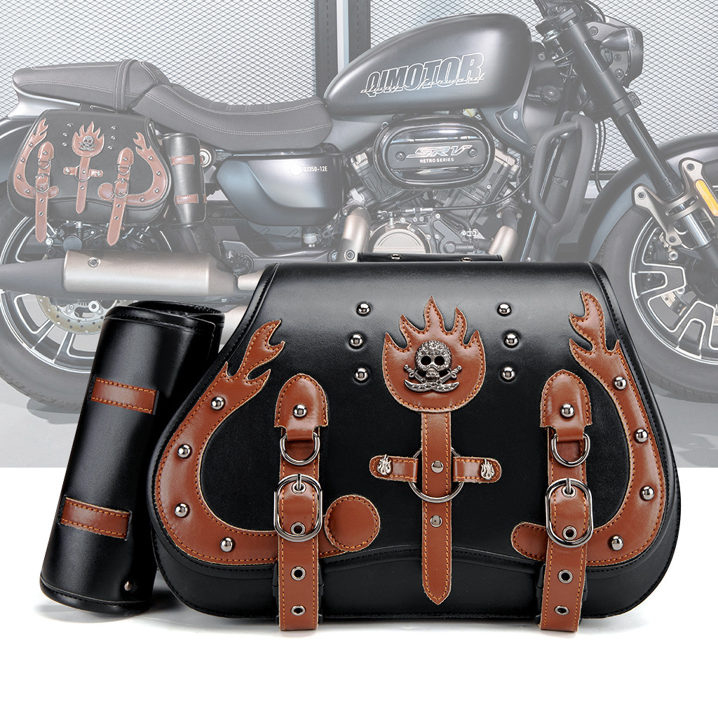 Unique Personality Harley Cruiser Gear Accessories Modified Side Box Riding Motorcycle Hanging Bag ddmymoon