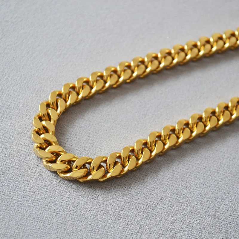 316L Stainless Steel Cuban Link Chain Trendy Necklace for Men and Women Fashion Jewelry No Fading XJ250708