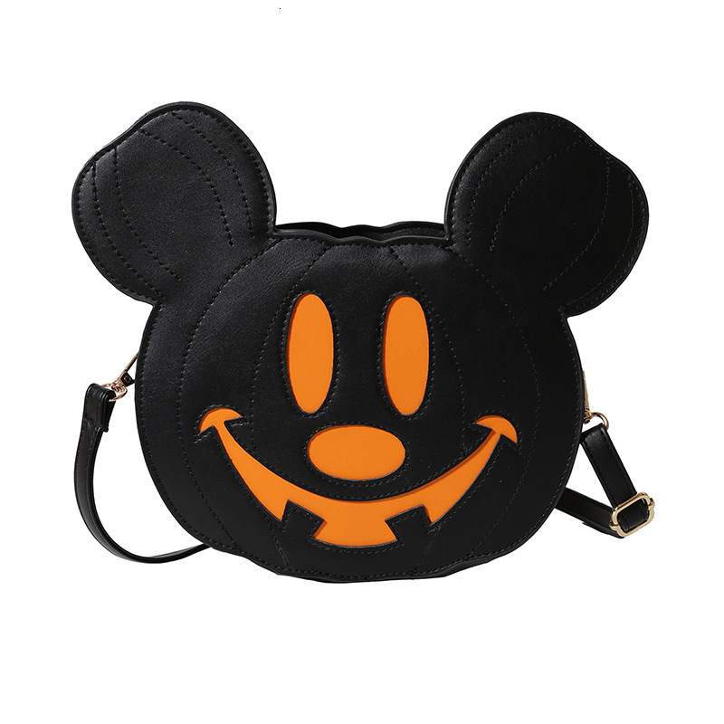 Lanjia- Single Shoulder Personality Niche Halloween Quirky Womens PU Crossbody Creative Patchwork Cartoon Bag 250728 F0e25