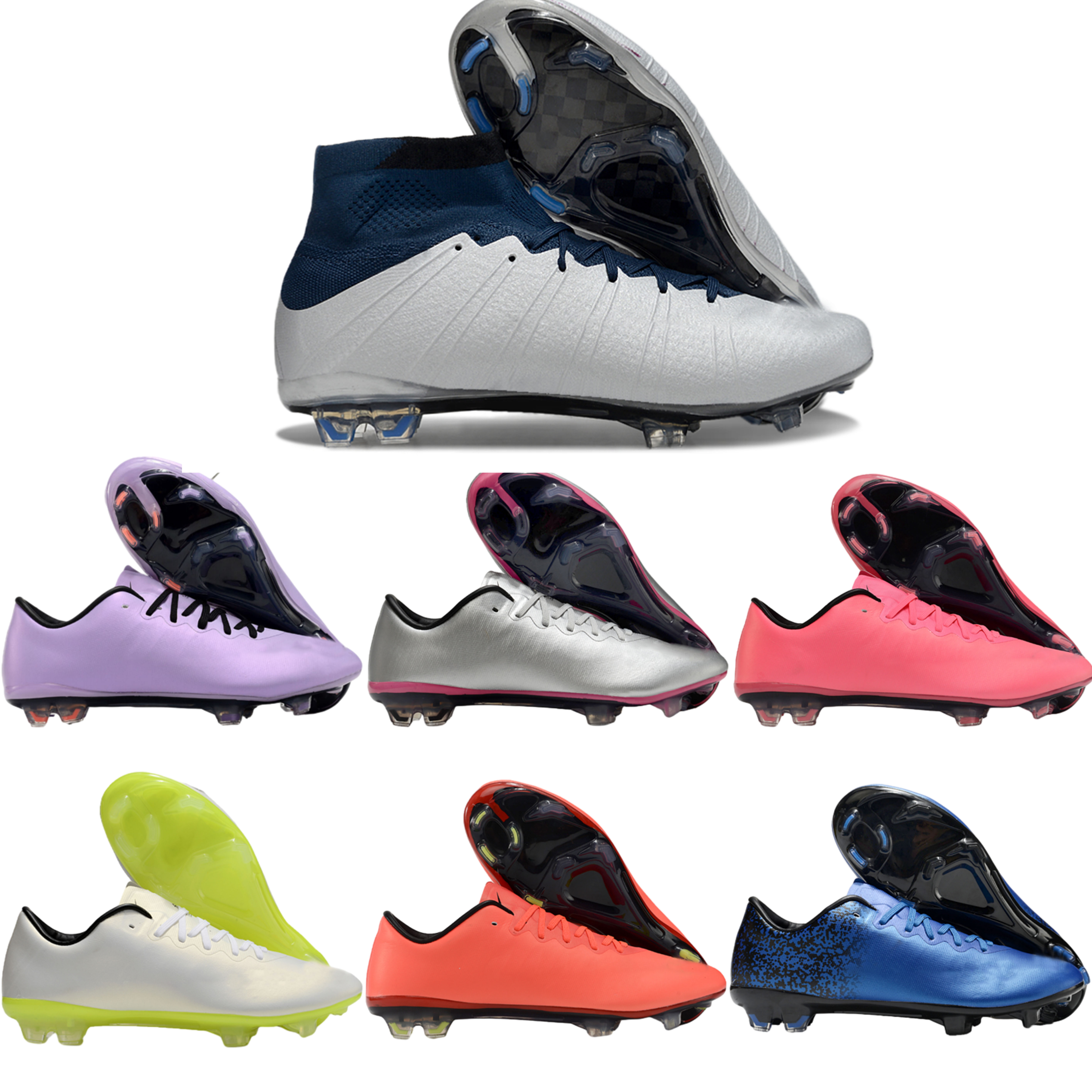 2025 new designer Mens Soccer 10 FG Cleats Football Boots scarpe da calcio Creativity Limited Edition Plating Sole Knit black white pink blue shoes