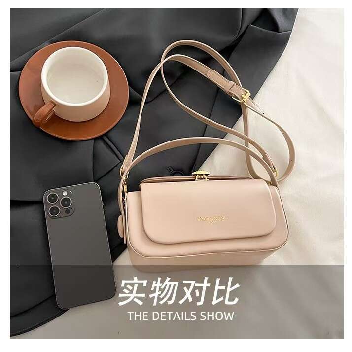2025 New Women's Design Cross-border Handbag Box Korean Fashion Fresh Style Unique Shoulder Crossbody Bag