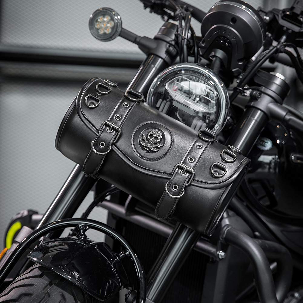 New Punk Motorcycle Bag Outdoor Riding PU Hanging Accessory ddmymoon