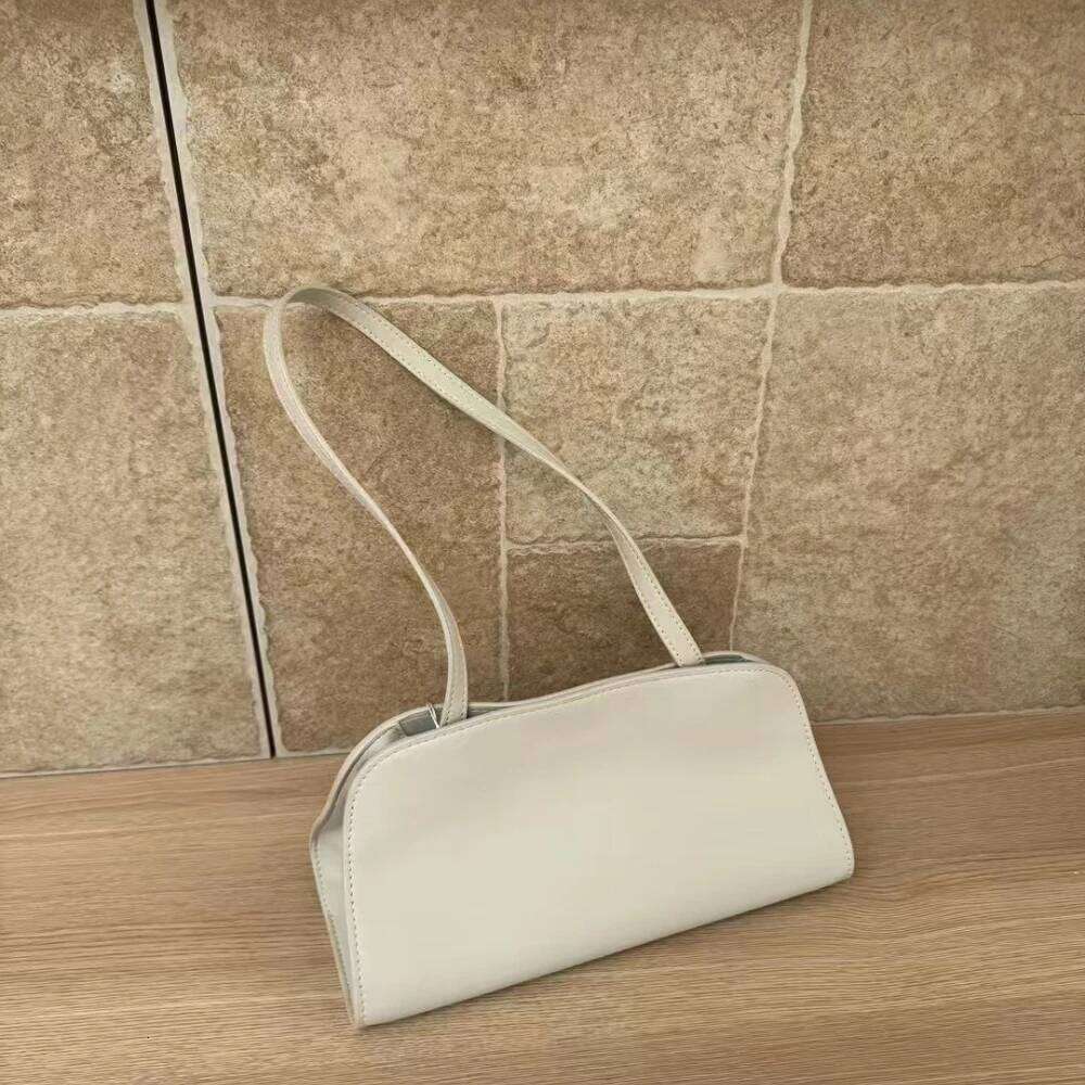 New Fashion Designer Minimalist and Niche Casual Tote All-match Coffee Beige Color Cowhide Leather Women Handbag Armpit Purse