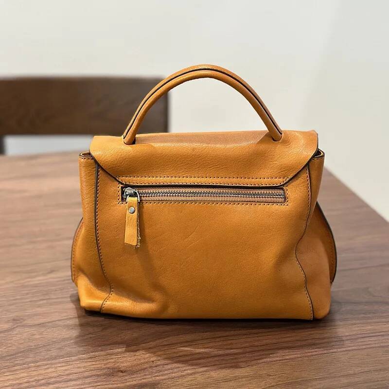 Johnature Autumn New Handmade Retro Genuine Leather Women's Bag Versatile Soft Cowhide Solid Color Shoulder Crossbody Bags high-quality