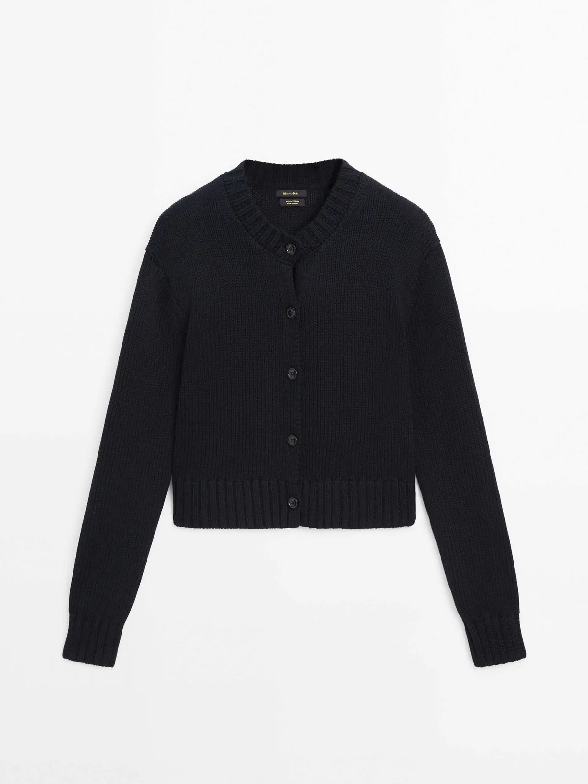 Ethereal MD massidutti spring style of Womens casual simple slim cotton short crewneck sweater knitted cardigan 250728