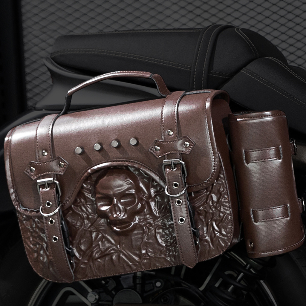Harley Prince Cruise Gothic Style Niche Creative Skull Rivet Side Bag ddmymoon