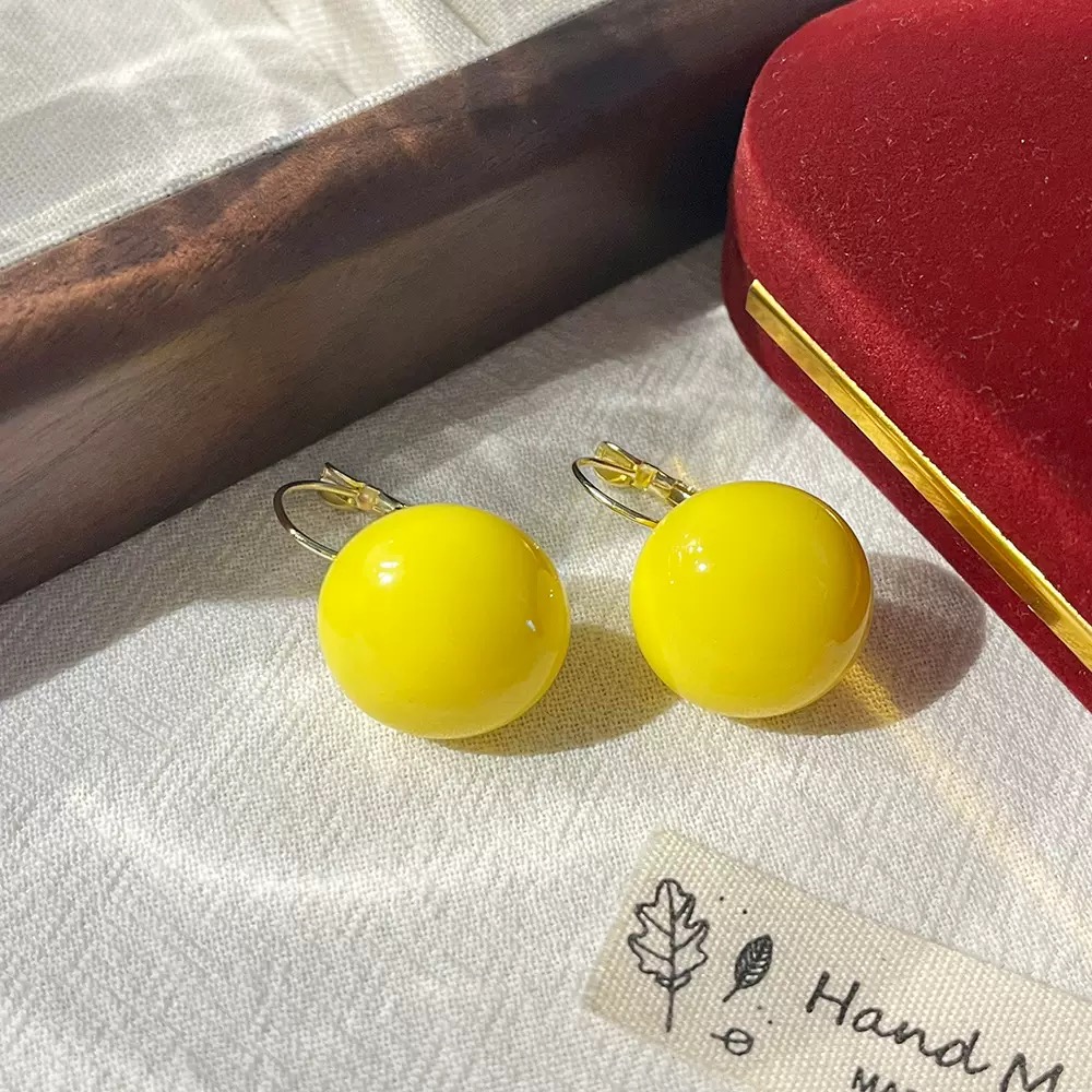 2025 New Acrylic Candy-Colored Earrings, Fresh Spring and Summer Earrings