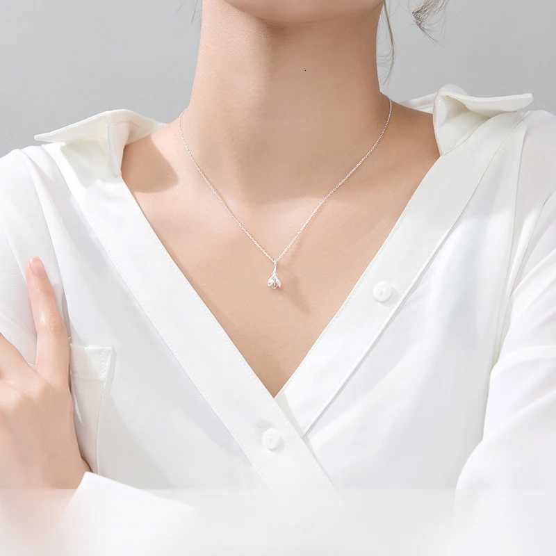 Magnolia Flower Pendant Necklace Sterling Silver 925 Floral Jewelry for Women Adjustable Length Z250910