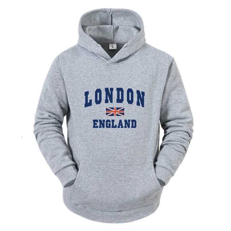 Mens sportswear European casual printed hooded sweatshirt High quality cross dressing warm top Daily simple street jogging clothing W250408