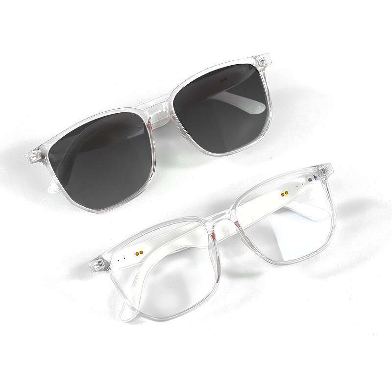 Smart Bluetooth Glasses designer Sunglasses Polarized UV Protection Blue Light Blocking Music Playback Calling Transparent Lens Replaceme