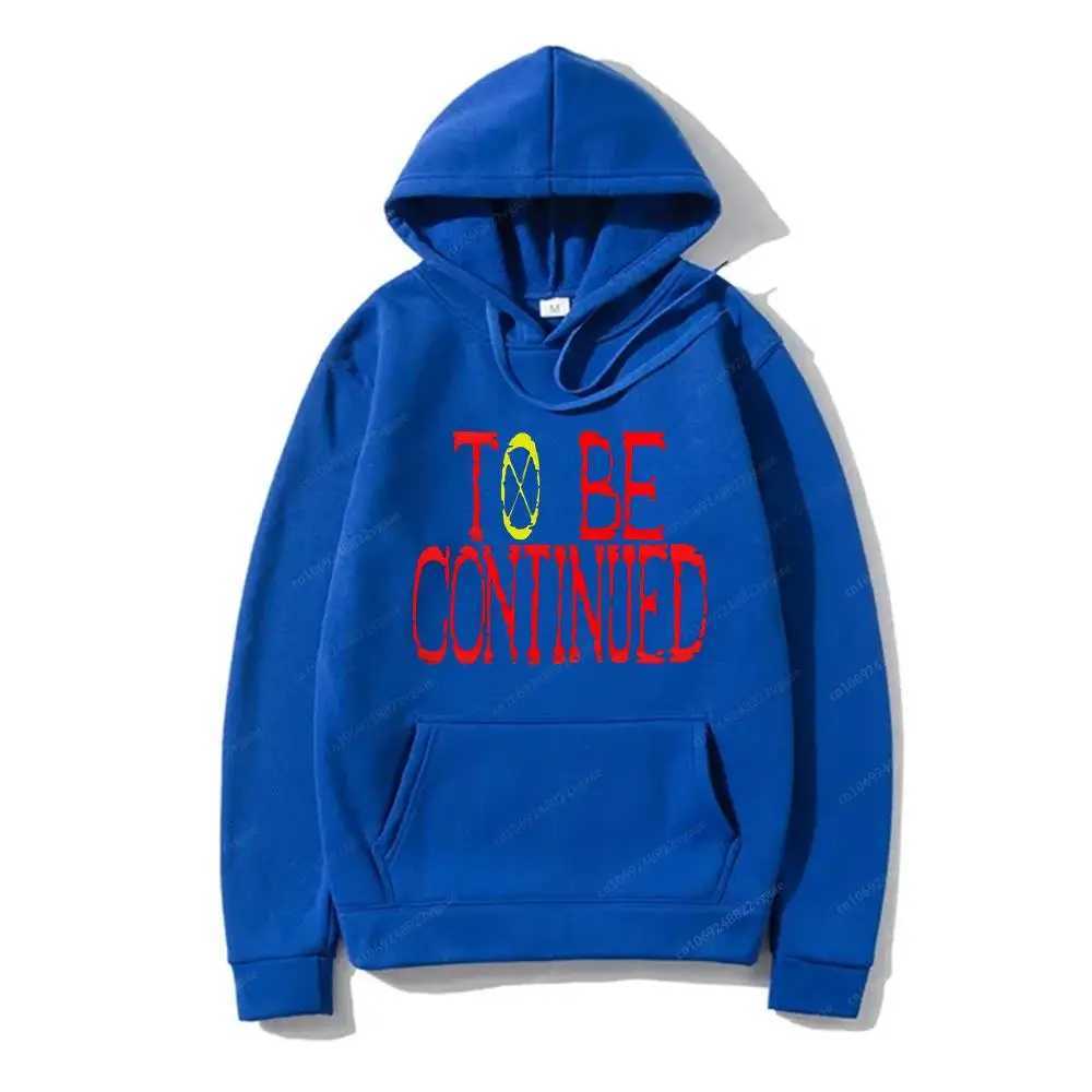 To Be Continued Hoodie Autumn Winter Mens One Piece Japanese Anime Sweatshirt Long Sleeve Zipper Woolen Sweater Brand W250408