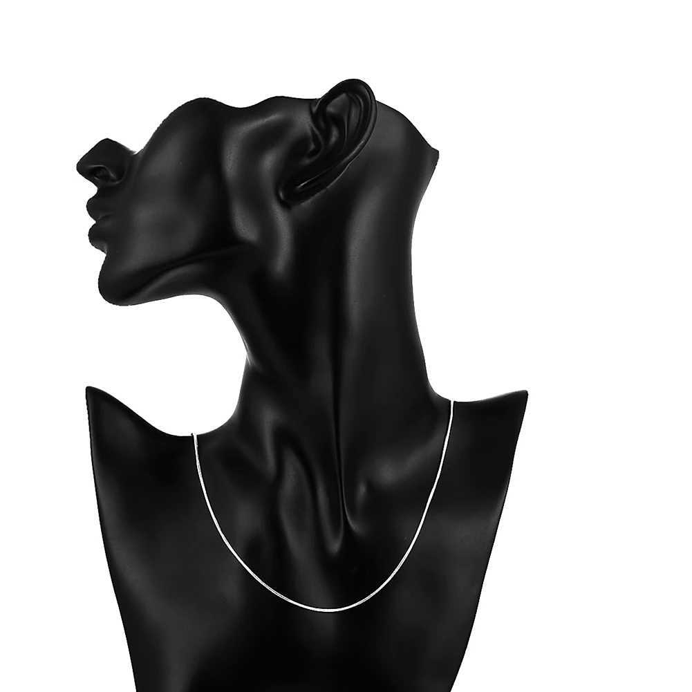 10PCS LOT Wholesale 925 Sterling Silver 16/18/20/22/24/26/28/30 Inch 1mm Snake Chain Necklace For Women Men Fashion Jewelry XJ250708