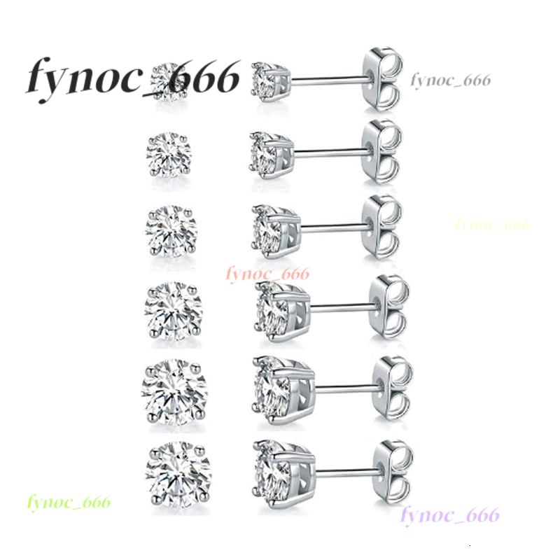 Fashion Lab Created Diamond Jewelry Design S925 Sterling Silver Custom Classic Women Men Moissanite Fine Stud Earrings