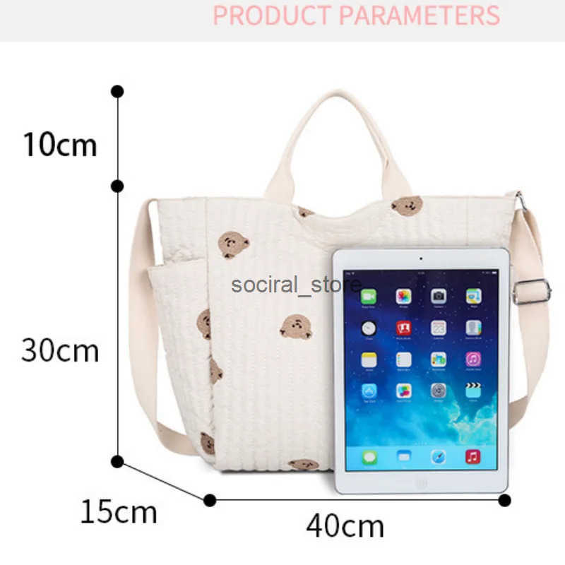 Diaper Handbag Embroidered Women Shoulder Crossbody Bag Hospital Travel Mother Kid Large Mommy Bag Baby Organizer Maternity Pack Q250728