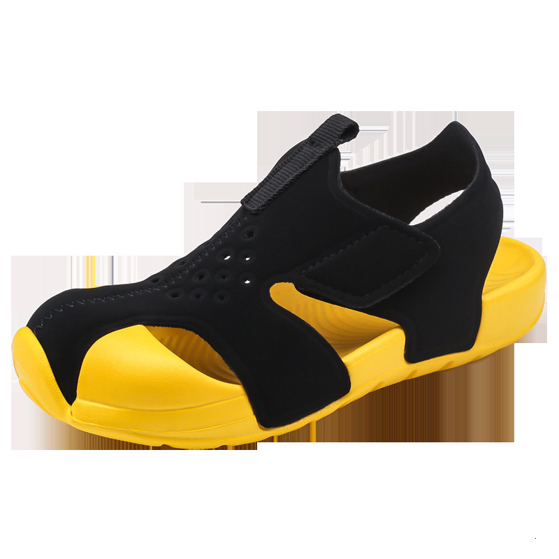 Summer New Children's EVA Candy Solid Color Kids Sandals Soft Sole Non-Slip Boys Beach Shoes