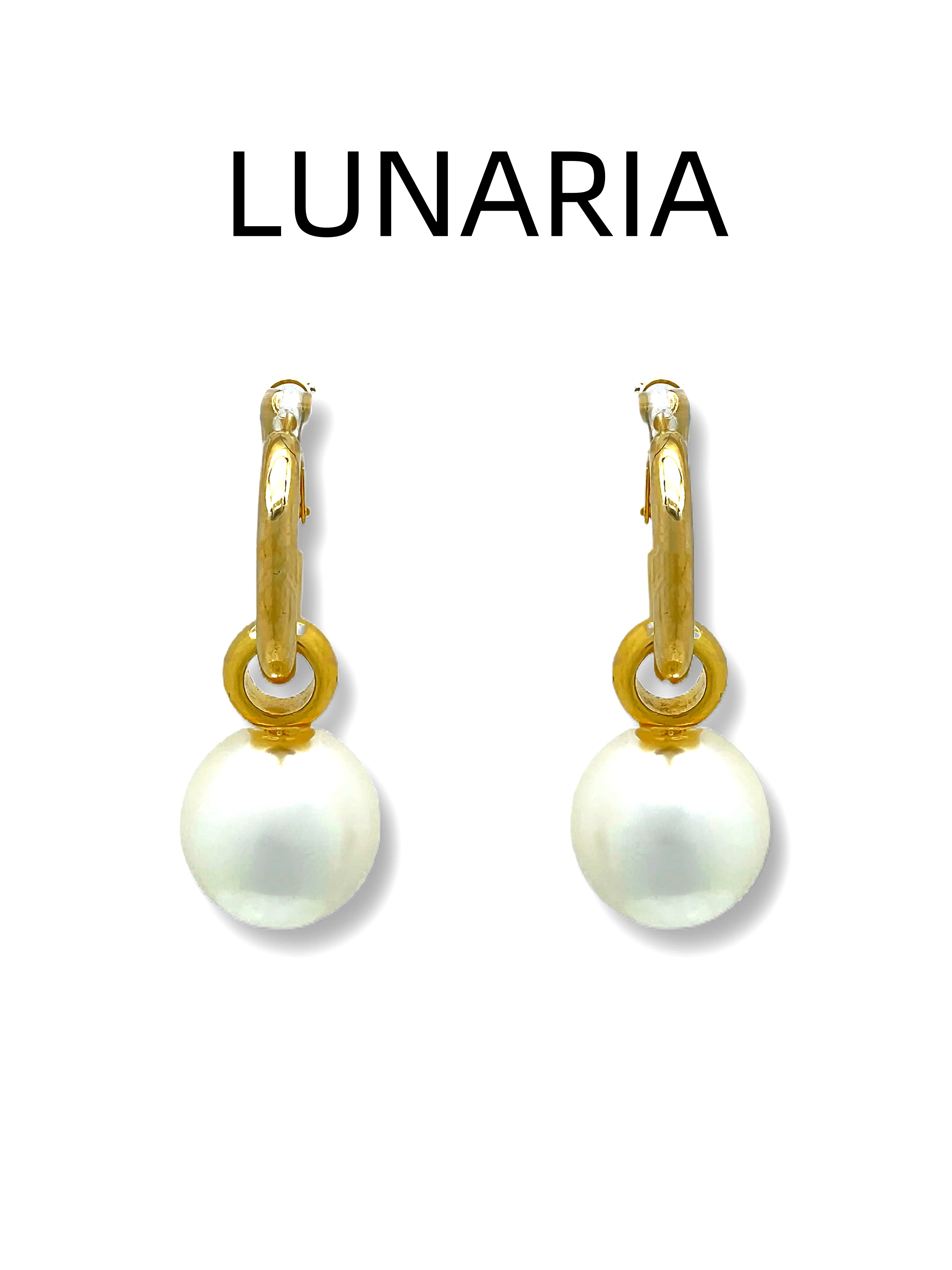 Lunaria Jewelry Luxury 18K Gold Plated Earrings with 925 Sterling Silver Ear Posts Hypoallergenic Minimalist Studs