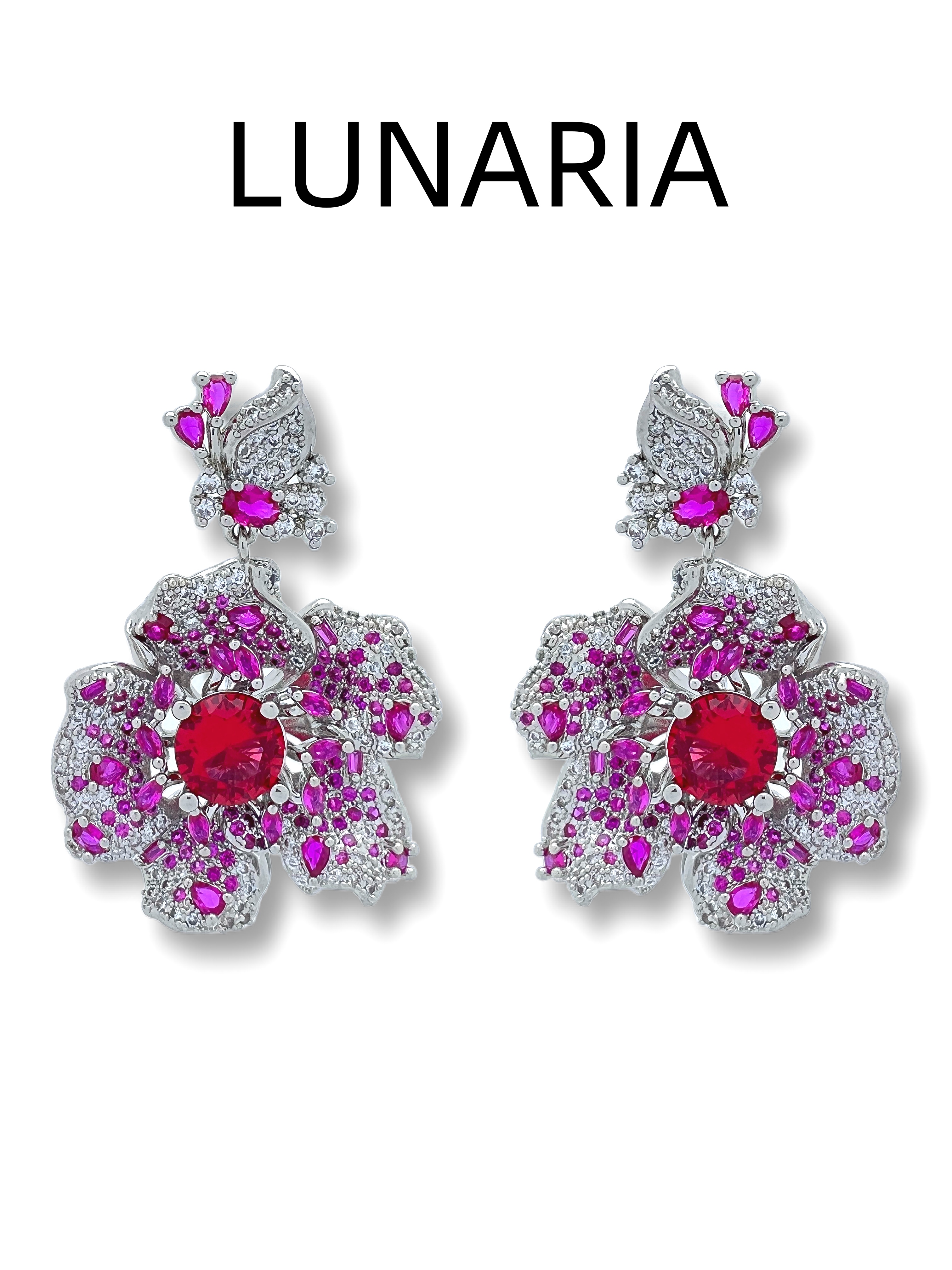 Lunaria jewelry 18K gold-plated earrings, 925 pure silver studs, hypoallergenic minimalist style earrings, elegant gifts for women