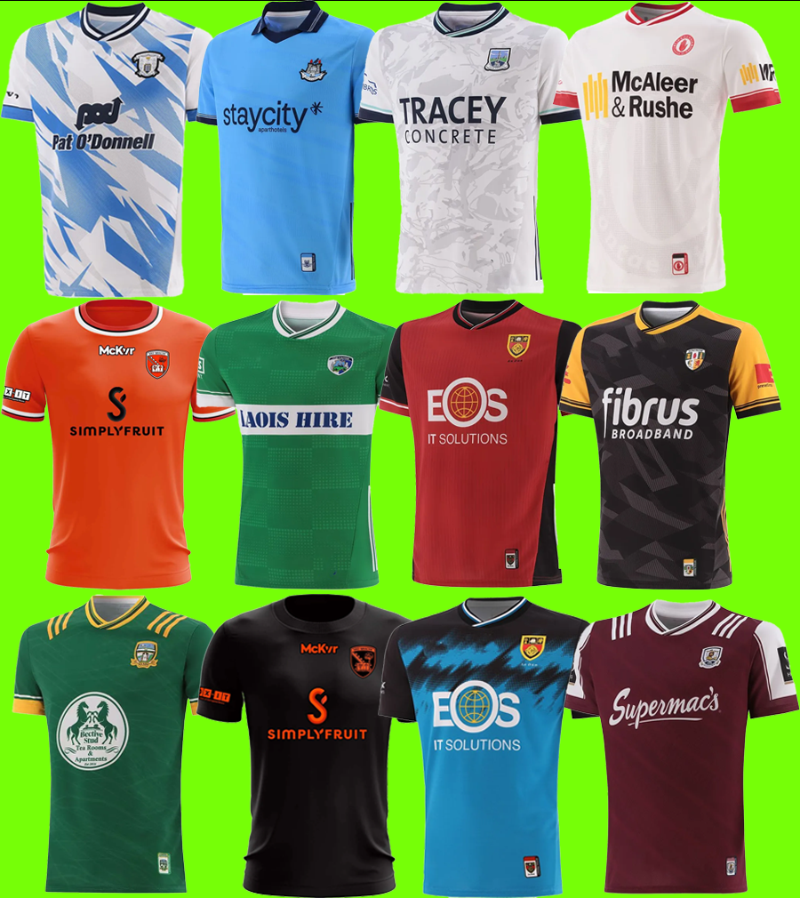 2025-26 GAA-rugby Jerseys Peil Ghaelach Caid Gaelic Football Kerry London Mayo Dublin Tyrone Carlow Derry Mayo Kilkenny Cork Laois Sligo Laois Clare Antrim shirt
