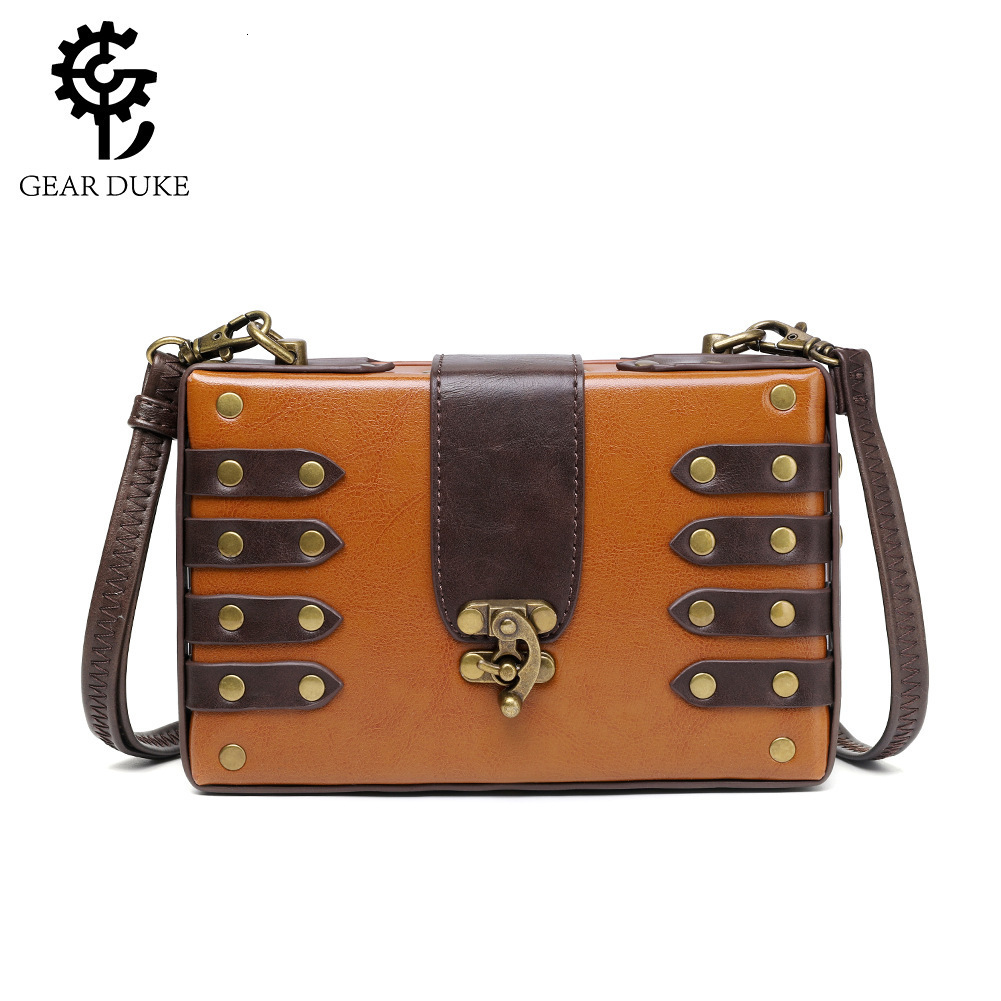 2025 New Punk Industrial Style Small Square Women's Single Shoulder Crossbody Bag ddmymoon