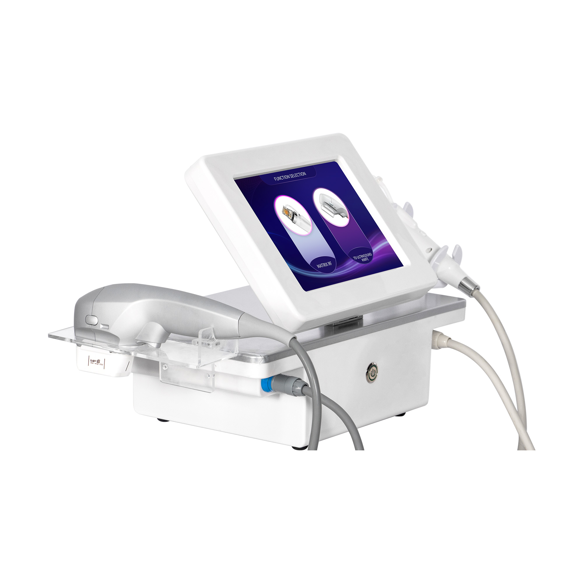 Hifu Microneedling Combo Device - Professional 2-In-1 Skin Rejuvenation Machine - Facial Lifting & Collagen Induction - Salon Results At Home