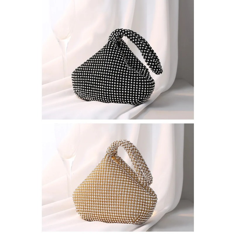 Chic Women's Designer Mini Rhinestone Handbags Perfect For Special Occasions & Night Outings