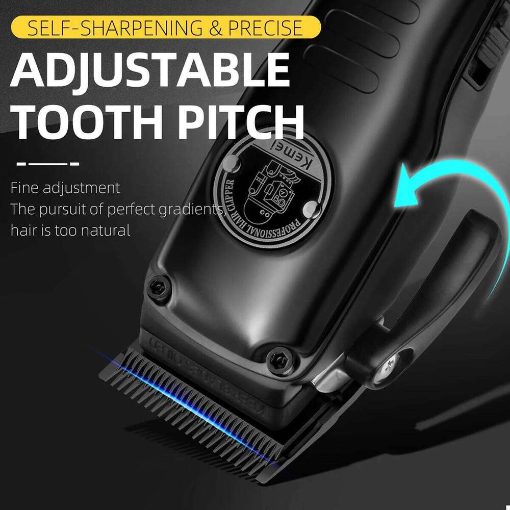 KEMEI Professional Set Hair Cutting hine Cordless Barber Clipper LED Display Beard Trimmer Men