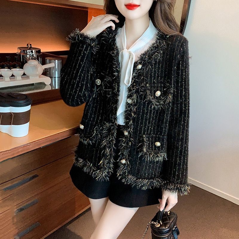 Designer Clothing French New Style Super Nice mink fleece coat for women 2025 autumn Comfortable and fashionable cardigan top trend free shipping
