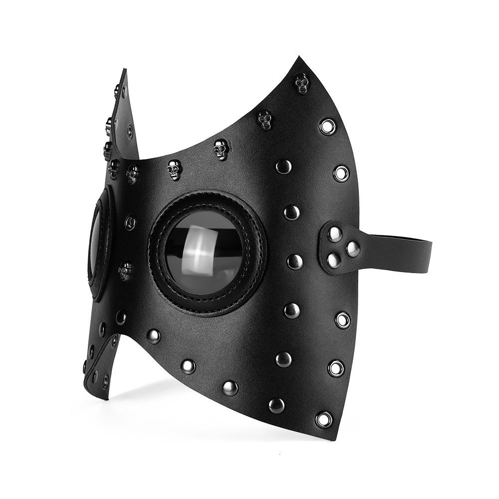 Halloween Cosplay Punk Party Role Play Funny PU Leather Mask ddmymoon