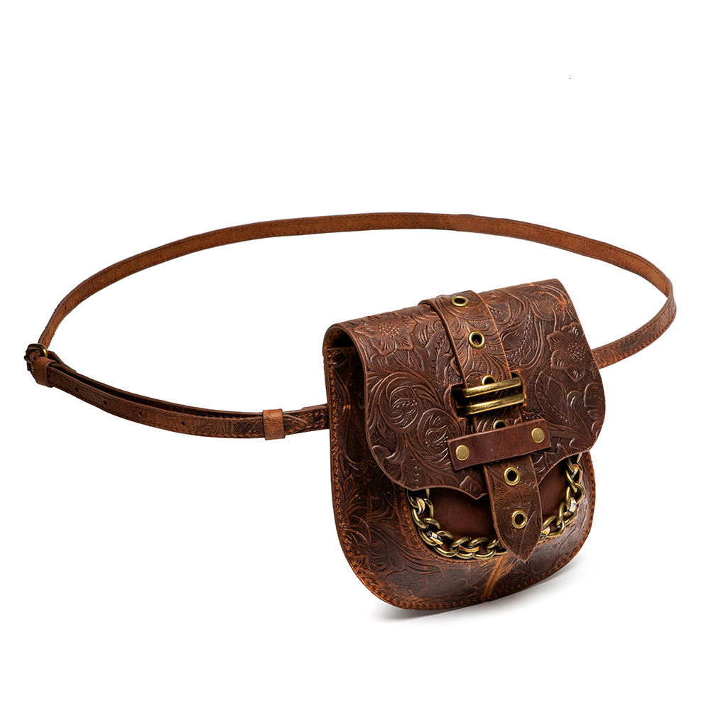 New Steampunk Women's Single Shoulder Wind Crossbody Chain Emed Shell Bag ddmymoon
