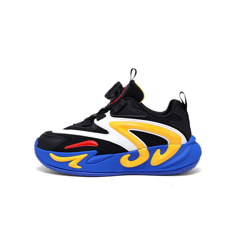 Boys' 2025 Spring New Children's Sports Mesh Breathable Boys Elementary School Students Non-Slip Wear-Resistant Running Shoes