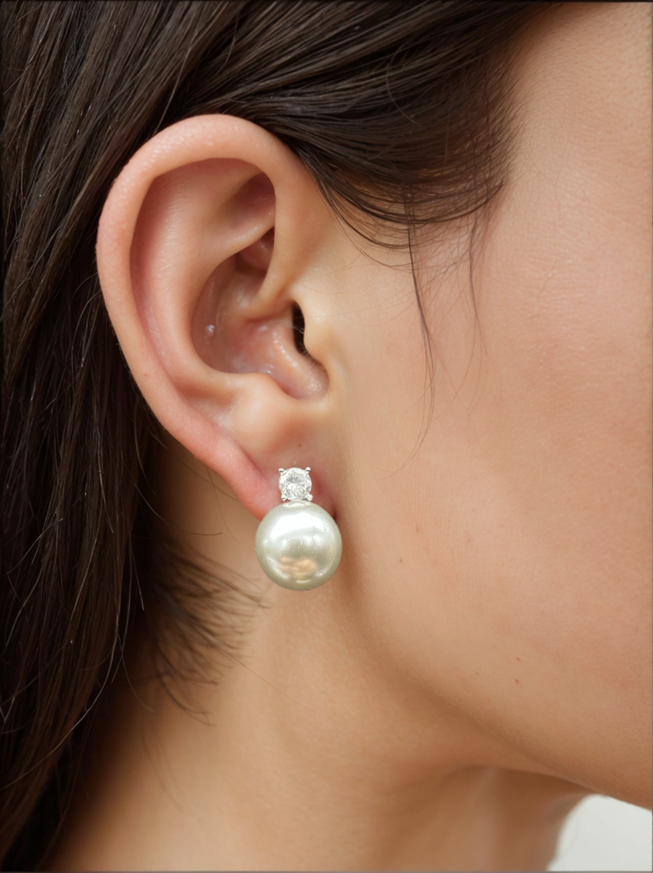 Minimalist 18K gold-plated earrings - 925 pure silver ear studs, small and simple earrings to prevent allergies, for women