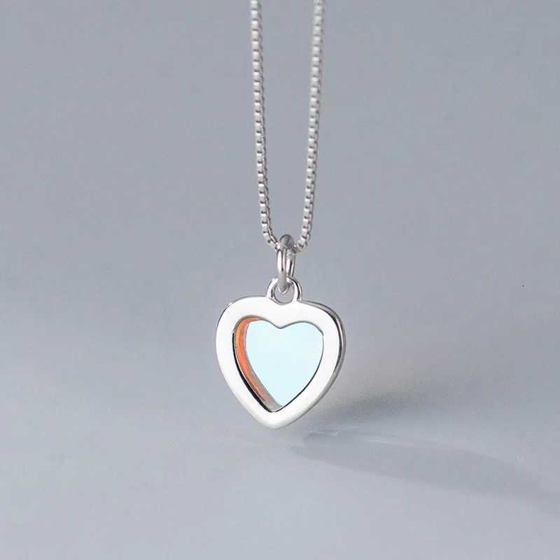 Sterling Silver Heart Necklace for Girls and Women Elegant S925 Jewelry for Birthday and Special Occasions Z250910