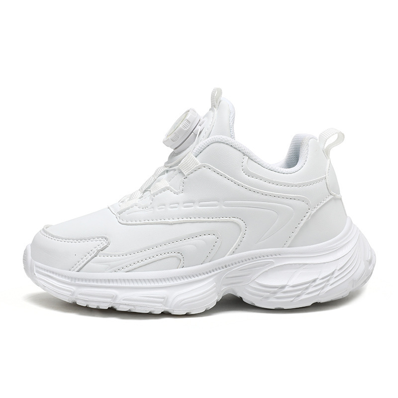 Children's White Kids Black Sneakers Sports Athletic Dance Boys Shoes