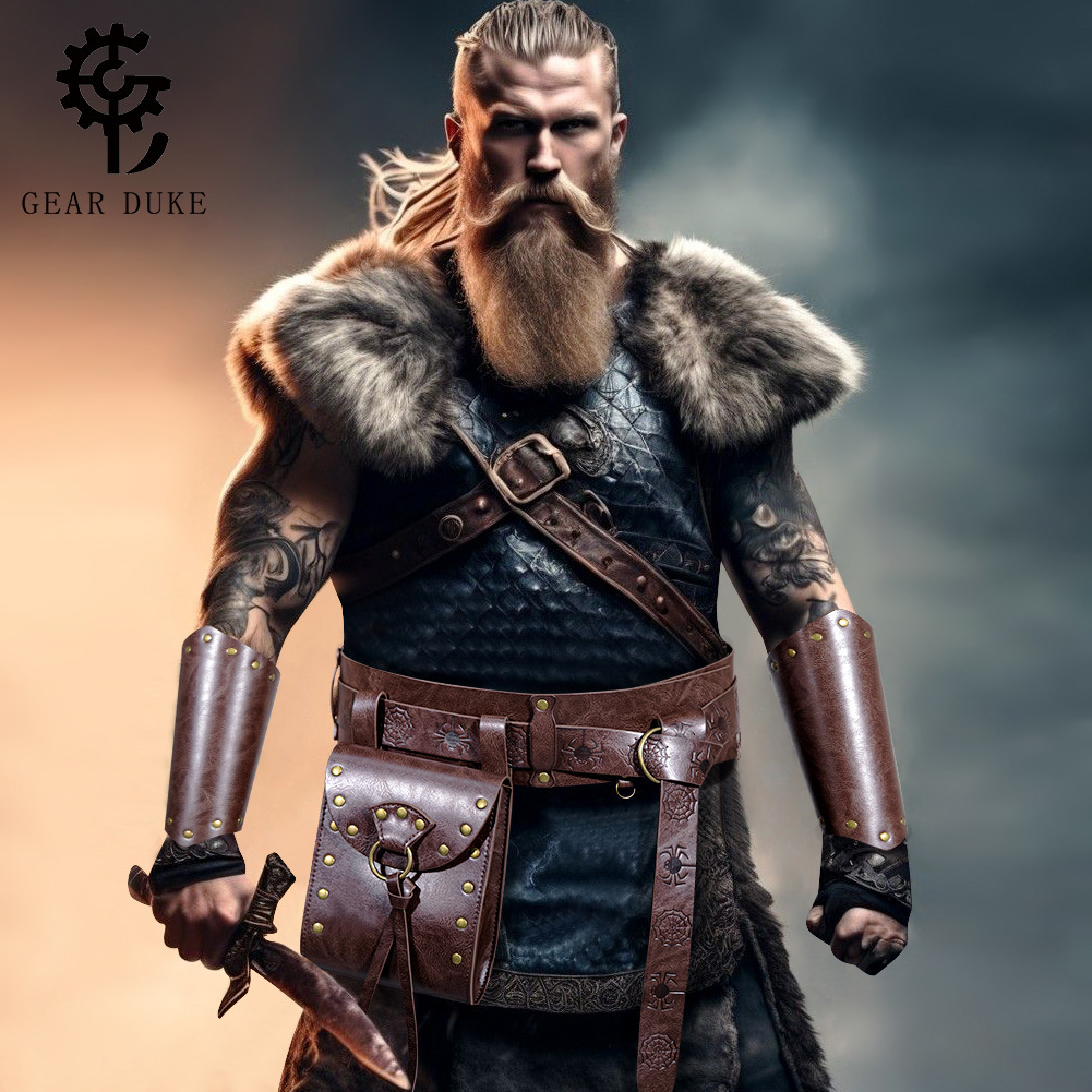Nordic Viking Style Medieval Knight Belt-Attachable Coin Purse Waist Bag ddmymoon