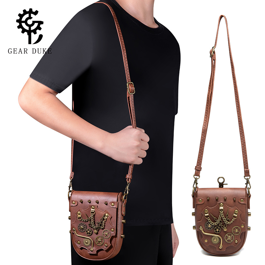 Medieval PU Heavy Craft Dumpling Bag Niche Women's Single Shoulder Crossbody Phone Coin Purse ddmymoon