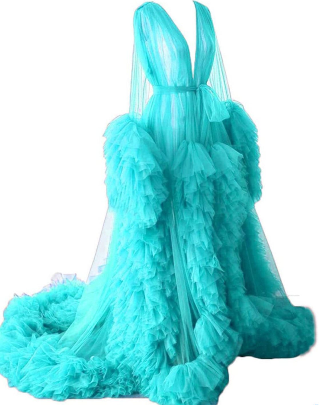 Lightweight Mesh Maternity Dress Long Gown for Photoshoot Studio Wear Sexy Morning Robe Catwalk Support