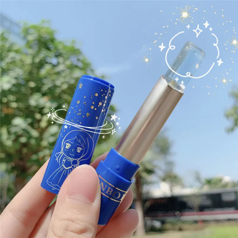 Lip Balm Color Changing Gold Foil Lip Gloss Natural Long Lasting Lip Stick Lip Glaze Lip Makeup Lip Care 250726