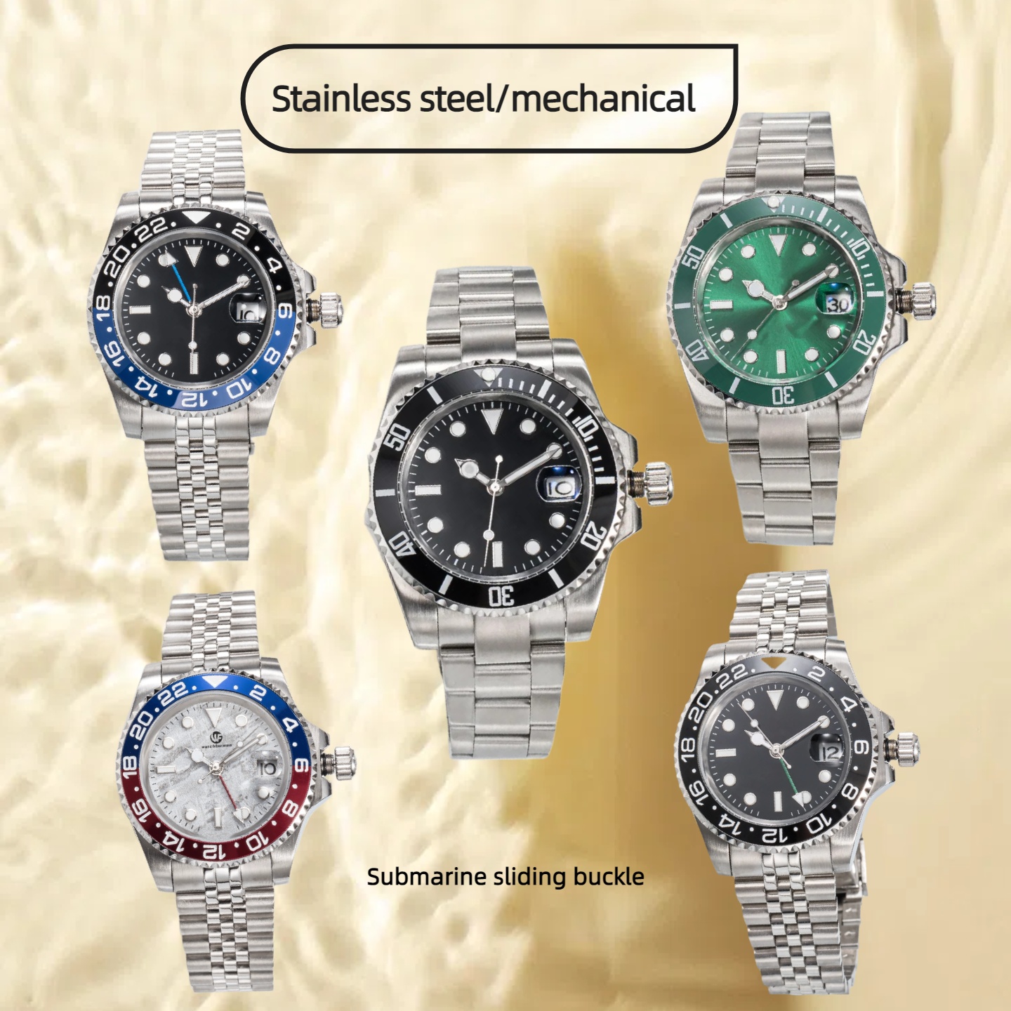 watch men's watch mechanical ceramic watch all stainless steel watch sapphire luminous watch 2813 automatic watches