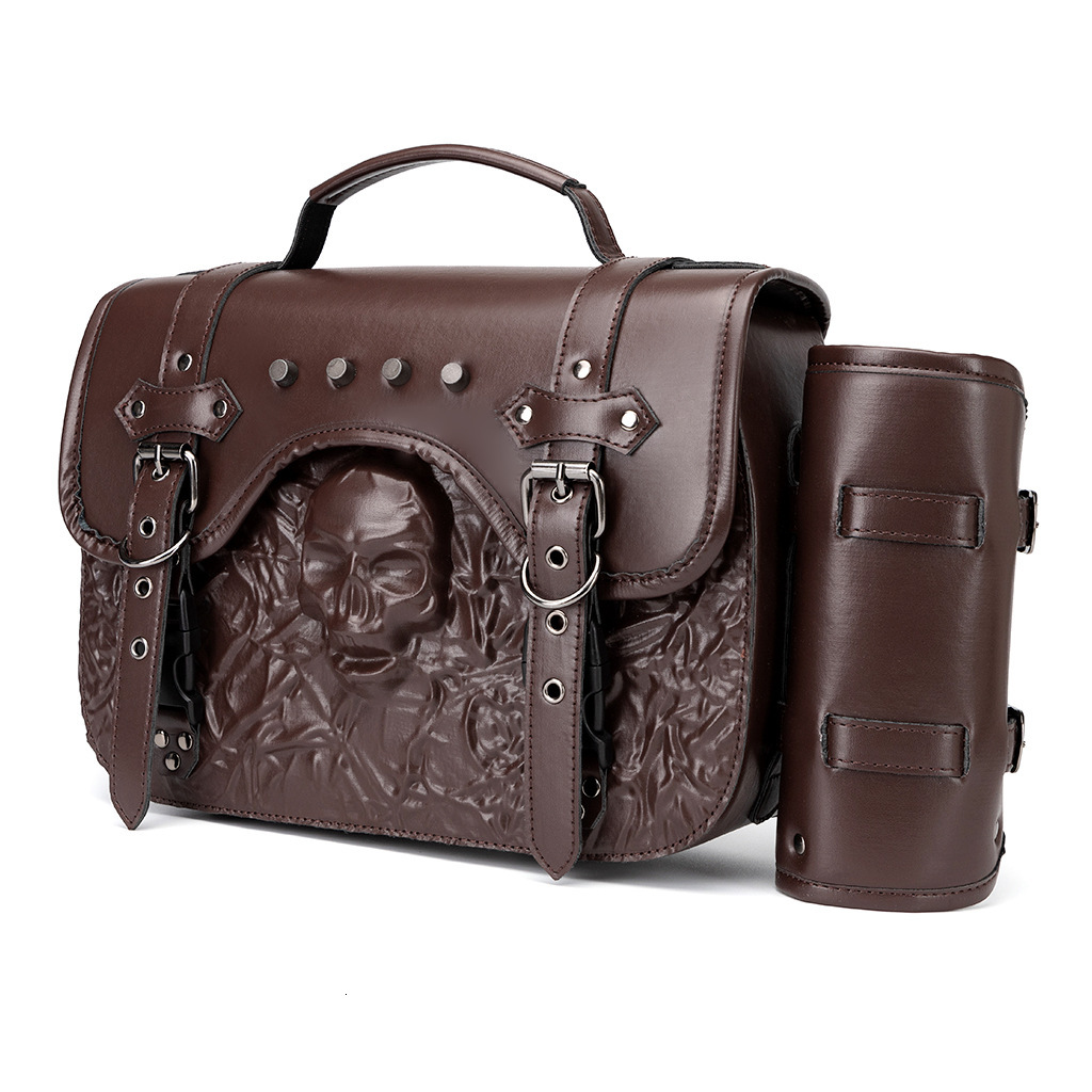 Harley Prince Cruise Gothic Style Niche Creative Skull Rivet Side Bag ddmymoon