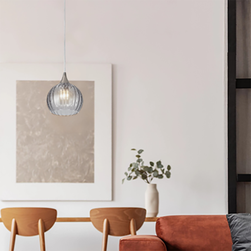 Contemporary Single Head Hardware Chandelier - EASY Installation for Restaurants