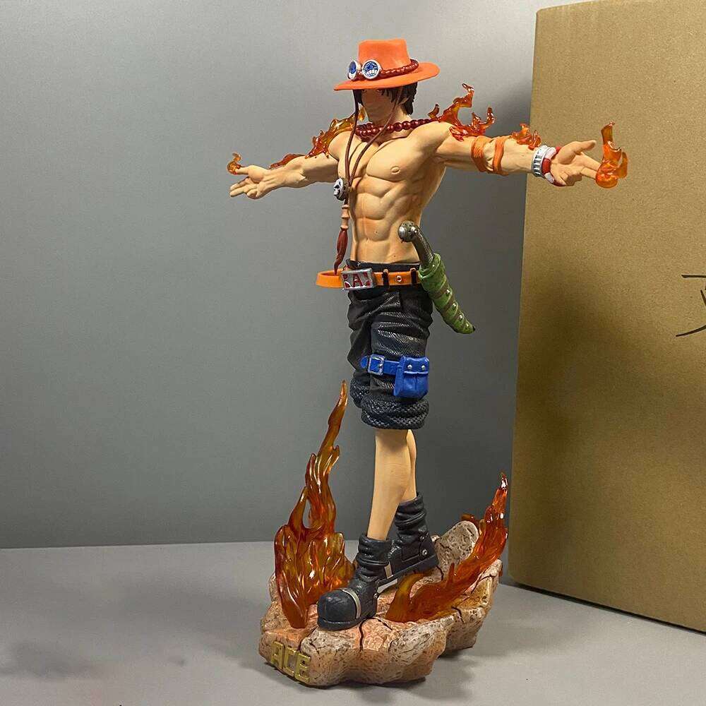 28cm Anime One Piece Figure Portgas D Ace Action Figurine PVC Statue Collectible Model Toys for childern christmas Gifts