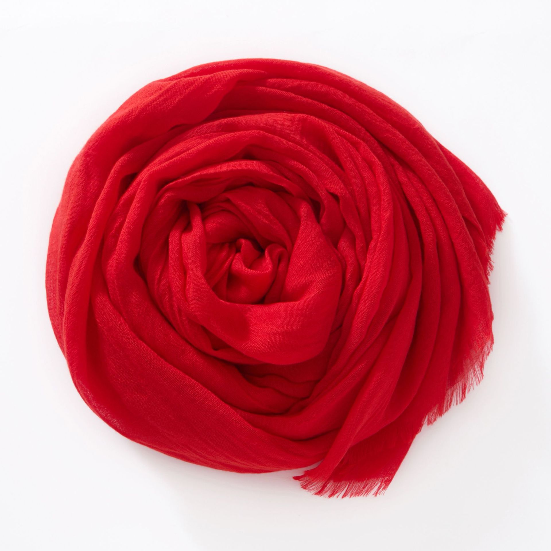 K1506 2025 new autumn and winter long solid color cotton and linen scarf female Japanese travel beach towel sunscreen neck shawl