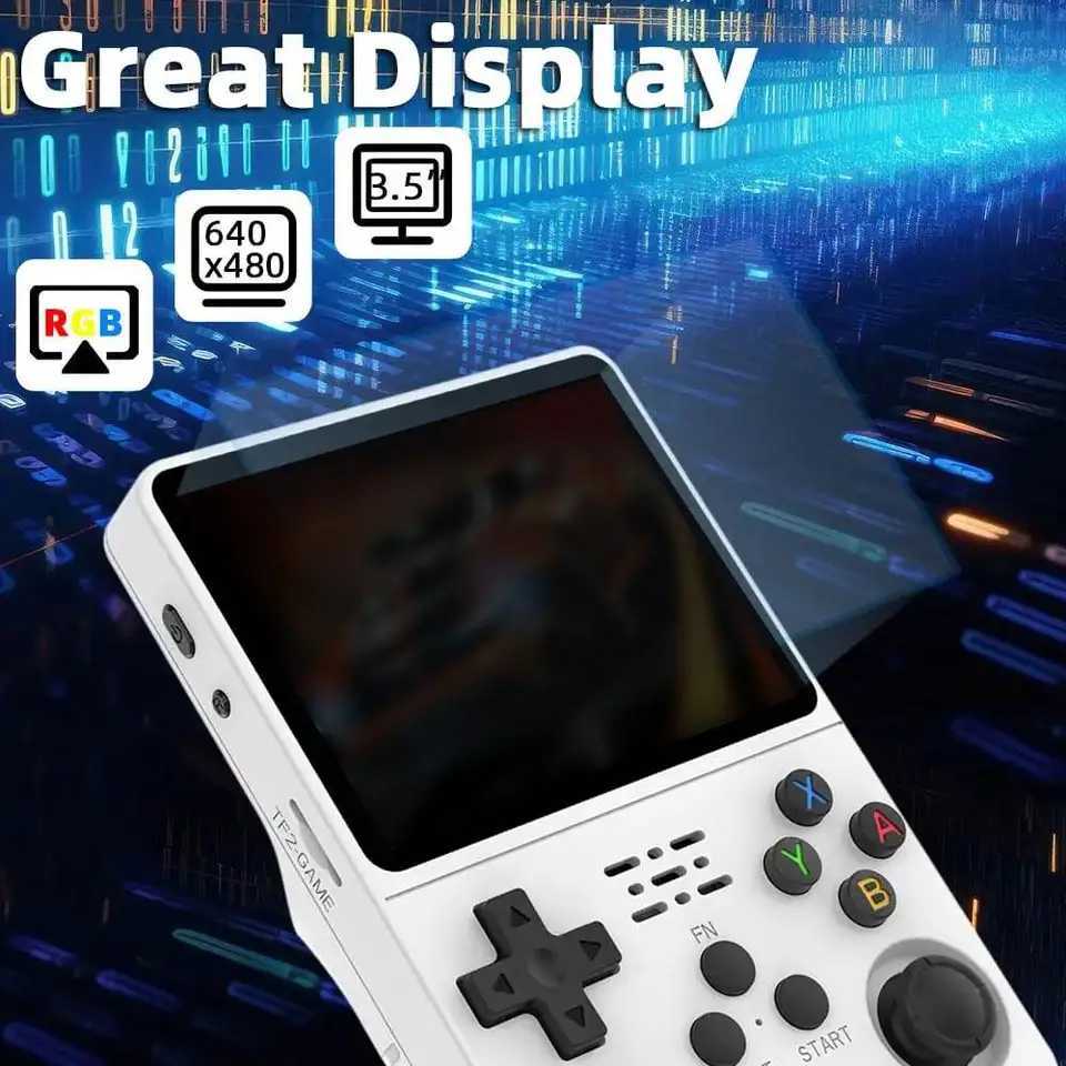 WUDS R36S Portable Handheld Game Controller with 35 HD Sn Rechargeable Battery - Perfect Christmas Gift for Gamers H251113